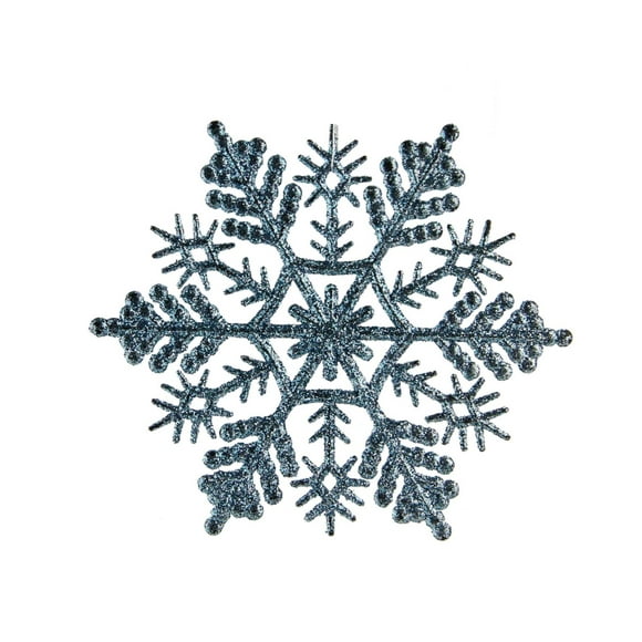 Northlight 24 Count Baby Glitter Finish Snowflake Christmas Ornaments