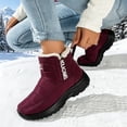thumbnail image 4 of Bnwani Womens Boots,Winter Boots,Stability,Non-slip,Slip-on,Water-Resistant,Wine,43(US:9.5), 4 of 7