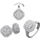 thumbnail image 1 of Pendientes Cadena Pieza Joyería Clavícula Colgante Tres 3pc Set Collar Set Juegos de Joyas, 1 of 2
