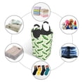 thumbnail image 5 of Lsque Green Cucumber1 Laundry Basket, Laundry Hamper, Dirty Clothes Hamper for Laundry, Collapsible, Waterproof Laundry Baskets with Aluminum Handles for Laundry, Dorm, Family, 5 of 6