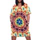 thumbnail image 1 of Arcoíris Star VI vestido holgado con bolsillo para mujer ropa de verano coreana vestidos largos para mujer, 1 of 6