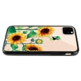 thumbnail image 5 of FINCIBO Slim TPU Bumper + Clear Hard Back Cover for Apple iPhone 11 Pro 5.8" 2019, Sunflowers Flowers, 5 of 7