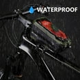 thumbnail image 4 of EVA Hard Shell Mountain Bike Bag Bicycle Front Beam Bag Suitable For 6.1-6.8 " Phones With Rain Cover Quick Release Reflective, 4 of 14