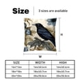 thumbnail image 5 of Crow Pillow Covers Set of 2 with Unique Patterns - Available in 16x16, 18x18, and 20x20 Inches for Various Occasions - Pillow Inserts Included, 5 of 6