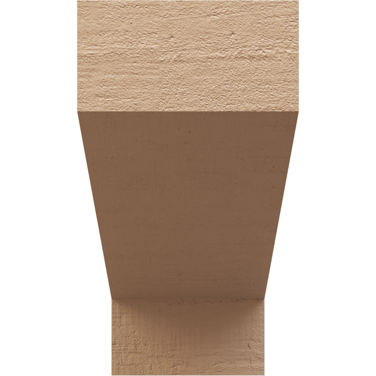 10"W x 30"D x 20"H Classic Clemmons Rough Cedar Woodgrain TimberThane Corbel, Primed Tan