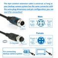 thumbnail image 2 of INSEETECH 4 Pin Camera Cable with Corrugation Tube Cover, for Backup Cam, 4 Pin Aviation Extension Cable for Rear View Camera CCTV System RV Truck Trailer Bus Car Waterproof (16FT/5M), 2 of 9