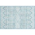 thumbnail image 3 of 2x3 Water Resistant, Small Indoor Outdoor Rugs for Patios, Front Door Entry, Entryway, Deck, Porch, Balcony | Outside Area Rug for Patio | Aqua, Moroccan | Size: 2' x 3', 3 of 8