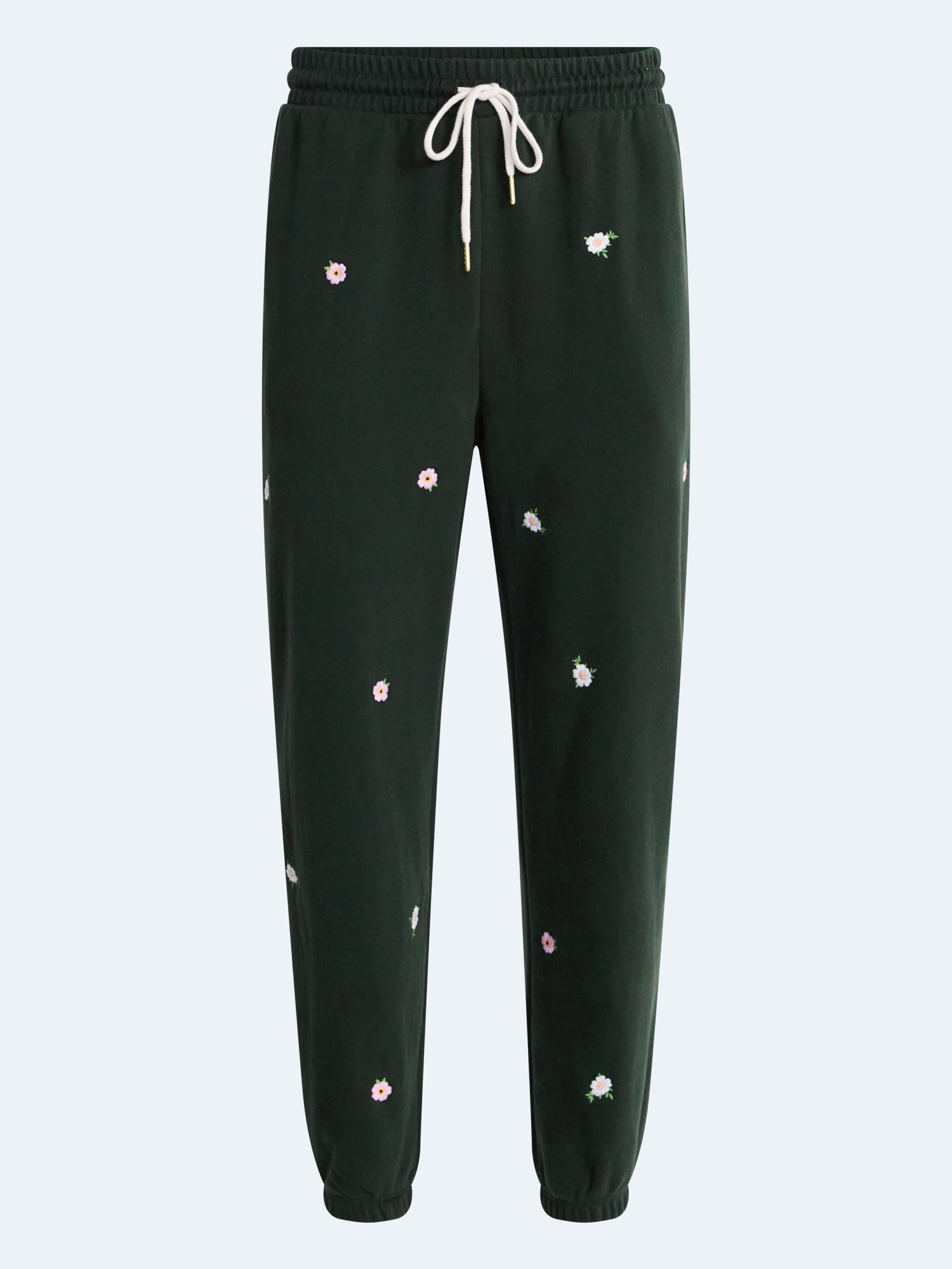 Free Assembly Women’s and Women’s Plus Embroidered Jogger Sweatpants, Sizes XS-4X