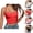 Red, variant on Lace Crop Tank Tops for Women Back Hook Closure Spaghetti Strap Backless Camisole Top Longline Bra Y2k Going out Tops