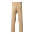 thumbnail image 3 of Vedolay Men Trousers Casual Slim Fit Men Jogging Cargo Pants for Men Slim Fit with Pocket Joggers Outdoor Sweatpants Drawstring Trousers Jogging Pants,Khaki L, 3 of 5