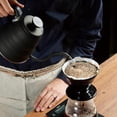 thumbnail image 3 of HARIO KDC-02-B V60 - Gotero de café transparente 02, modelo Kasuya, 14 fl oz (400 ml), negro HARIO NA, 3 of 4