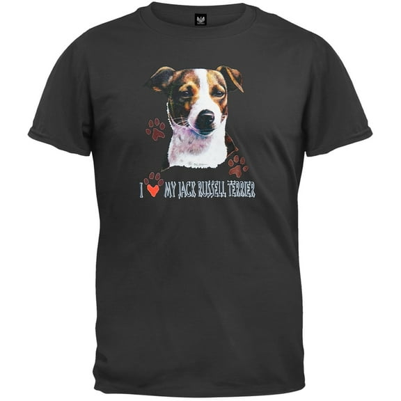 I Paw My Jack Russell Terrier Black T-Shirt - Small
