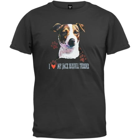 - I Paw My Jack Russell Terrier Black T-Shirt