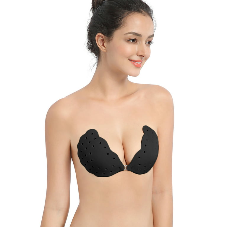 LELINTA Women's Self Adhesive Invisible Silicone Push Up Strapless