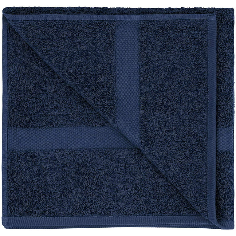 8pc Loft By Loftex 2 Bath 2 Hand 4 Washcloth Towel Set Navy Blue