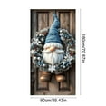 thumbnail image 3 of Jumbo 90x180cm Festive Door Decor - Durable Christmas Door Cover with Rope Hangers for Indoor/Outdoor Use, 3 of 6