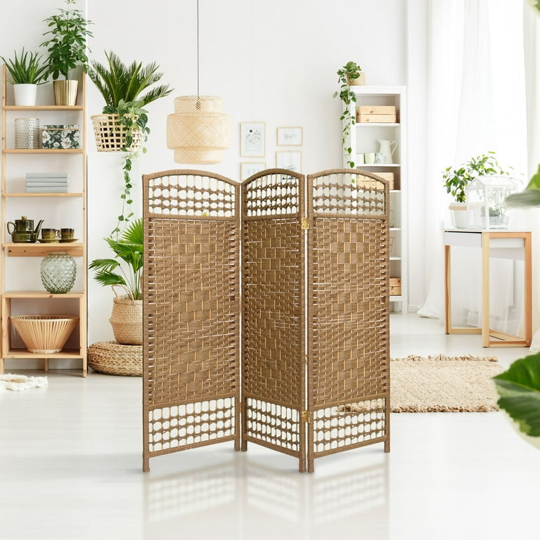 Oriental Furniture 6 Ft Tall Diamond Weave Fiber Room Divider | Desertcart