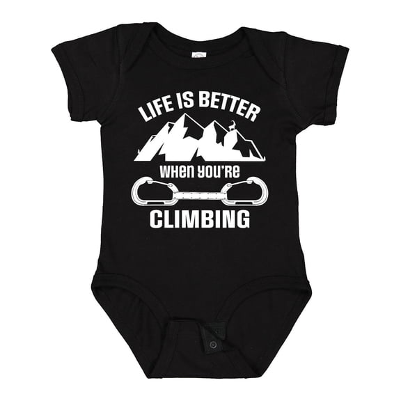 Inktastic Rock Climbing Mountains Boys or Girls Baby Bodysuit