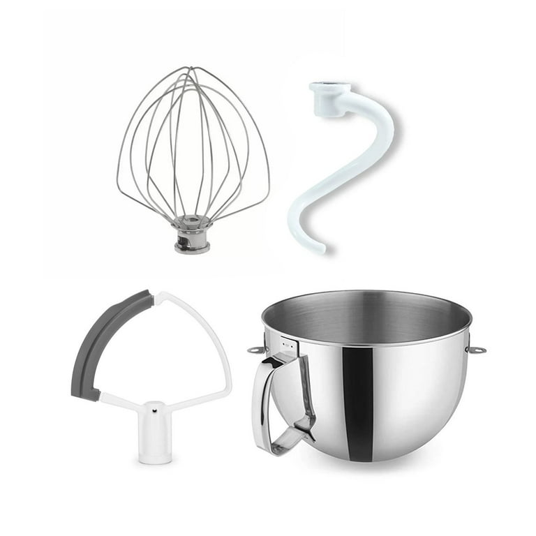 KitchenAid 6-Quart Stainless Steel Bowl + Coated Pastry Beater Accessory  Pack | Fits 6-Quart KitchenAid Bowl-Lift Stand Mixers