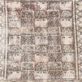 thumbnail image 1 of Ahgly Company Machine Washable Indoor Square Abstract Dark Almond Brown Area Rugs, 3' Square, 1 of 7