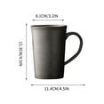 thumbnail image 3 of shyuyusa Ceramic Cup Simple Style Drinkware For Home Kitchen Office Desktop Coffee Tea Water Container Daily Use Supply, 3 of 6