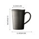 thumbnail image 3 of Taza de cerámica japonesa de 310 ml (10,5 oz) para café, ideal para uso doméstico (oro), 3 of 6