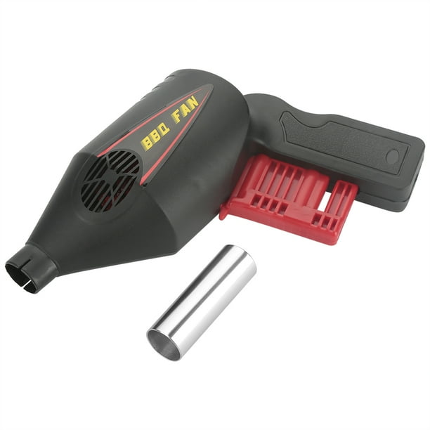 Soplador Pistola Rápido Fuego Motorizado Multiuso Secador de Pelo Herramienta de Soplado de Fuego para Parrilla de Barbacoa Aire Libre Barbacoa Camping Picnic Ecomeon no