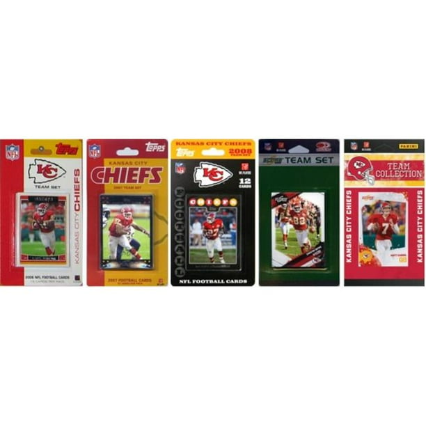 C & I Collectables CHIEFS5TS NFL Kansas City Chiefs 5 Different