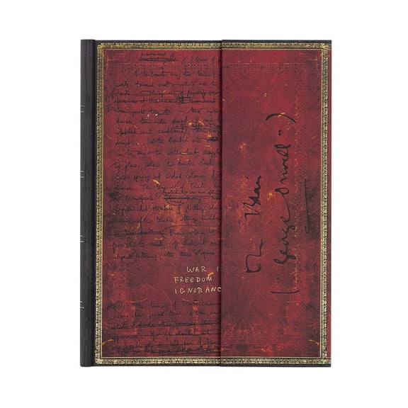 Paperblanks | Orwell, Nineteen Eighty-Four | Embellished Manuscripts Collection | Hardcover | Ultra | Unlined | Wrap Closure | 144 Pg | 120 GSM (Diary)