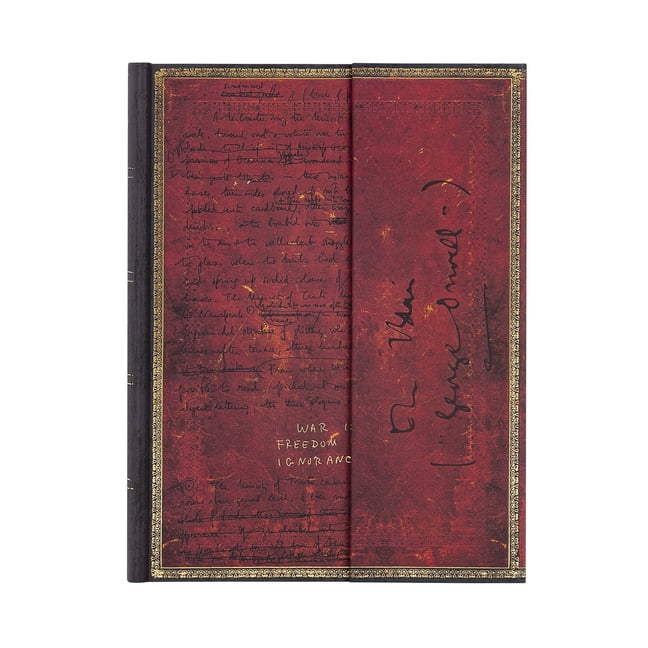 Paperblanks | Orwell Nineteen Eighty-Four | Embellished Manuscripts Collection | Hardcover | Ultra | Unlined | Wrap Closure | 144 Pg | 120 GSM (Diary)