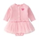 thumbnail image 2 of Ropa de bebé cárdigan de manga larga vestido de pedo ropa para niños falda de dos piezas multicolor Primavera Verano otoño, 2 of 6