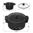 thumbnail image 4 of Sunvivi 4QT Slow Cooker, Programmable Pot with Locking Lid, Removable Ceramic Pot, 3 Heating Settings & Time Control,Dishwasher-safe Lid & Pot, Grey, 4 of 8