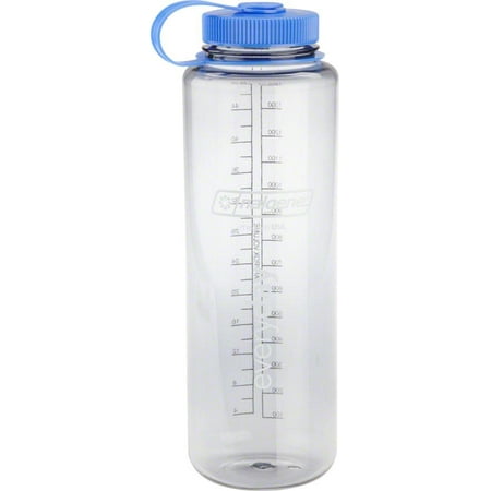 Nalgene Wide Mouth Water Bottle: 48oz, Clear Gray