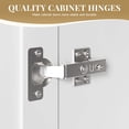 thumbnail image 4 of Laundry Room Cabinet 60’’x12’’x32’’, Kitchen Wall Cabinets with Adjustable Shelves for Laundry Room, Wall Storage Cabinet with Shaker Door, White(2 Pcs), 4 of 8