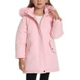 thumbnail image 4 of KAUOD Boys Girls Fuzzy Hooded Puffer Coats Fleece-Lined Winter Warm Zip up Parka Down Jackets Kids Windproof Outwear, 4 of 7