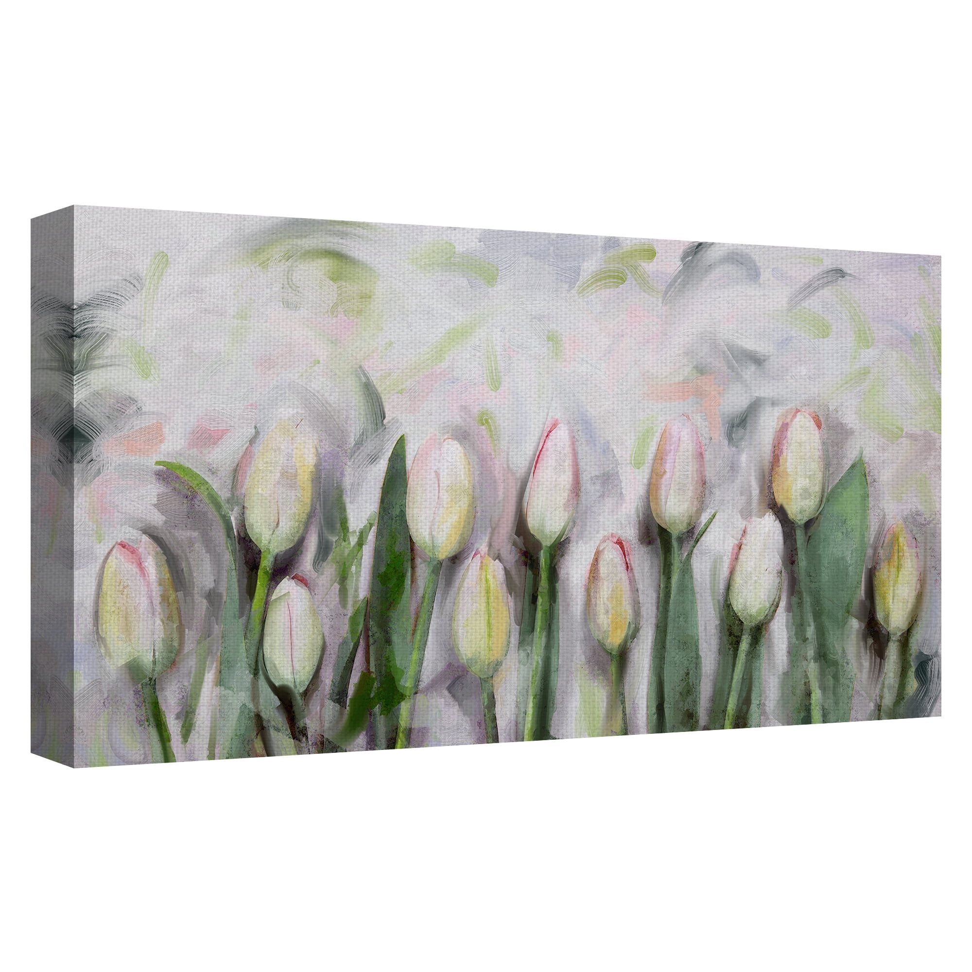 Fine Art Canvas Les Tulipes Tulip Garden by Studio Arts Canvas Art Print