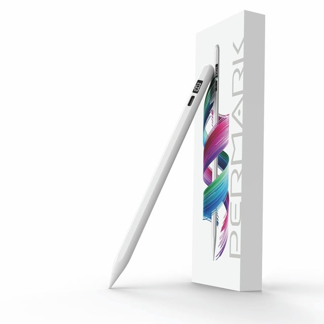 Lápiz capacitivo PERMARK para iPad 2018-2025 con pantalla LED de alimentación