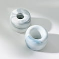 thumbnail image 3 of 2 Pcs Marble Grain Ceramics Toothbrush Holder Ring Toothbrush Storage Rack Toothbrush Holder Stand for Home Kitchen Bathroom (Blue), 3 of 10