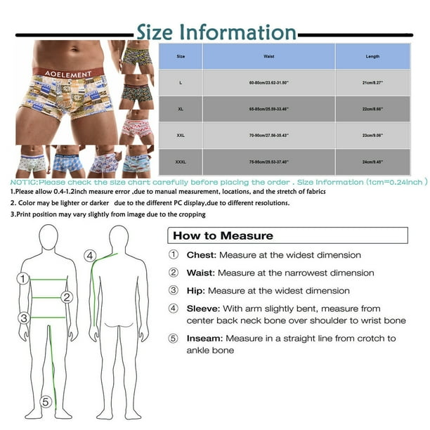 YDKZYMD Mens Trunk Underwear Covered Waistband Plus Size Breathable