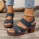 thumbnail image 1 of MKLEKYY Sandalias Casuales para Mujer, Zapatos de Playa, Zapatillas para Mujer, Sandalias Planas para Vacaciones En La Playa 905, 1 of 4