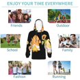 thumbnail image 5 of Lsque Sunflower Gnomes 5 Patten Youth Hoodie Sweatshirt Pullover with Kangaroo Pocket Boys and Girls Hoodie Warm Hoodie for Kids-Large, 5 of 6