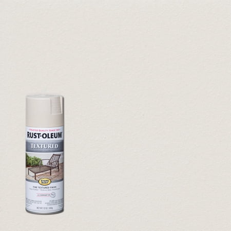 Rust-Oleum Textured Finish Spray Paint - Durable, Stone Texture - 11 oz - 15 oz, White — Interior & Exterior Use, Professional Finish