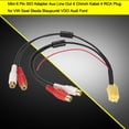 thumbnail image 3 of 4  Plug Adapter, Stable 6 Pin PVC Easy Installation High Strength Car  Cables Wear Resistant  For Auto, 3 of 6