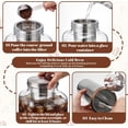 thumbnail image 5 of 2 Pack 1 Gallon Cold Brew Coffee Maker Iced with Stainless Steel Filter, Lid & Spigot Heavy Duty Glass Pitcher Drink Dispenser Thick Tea for Fridge, 5 of 5