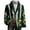 04-Green, variant on Men's St. Patrick's Day Corduroy Blazer Long Sleeve Printed Suit Jackets Sports Coats Double Button Casual Jacket with Pocket 08-Green XXL