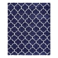 thumbnail image 3 of Unique Loom Rabat Shag Collection Area Rug - Marble (7' 10" x 10' Rectangle Navy Blue/Ivory), 3 of 7