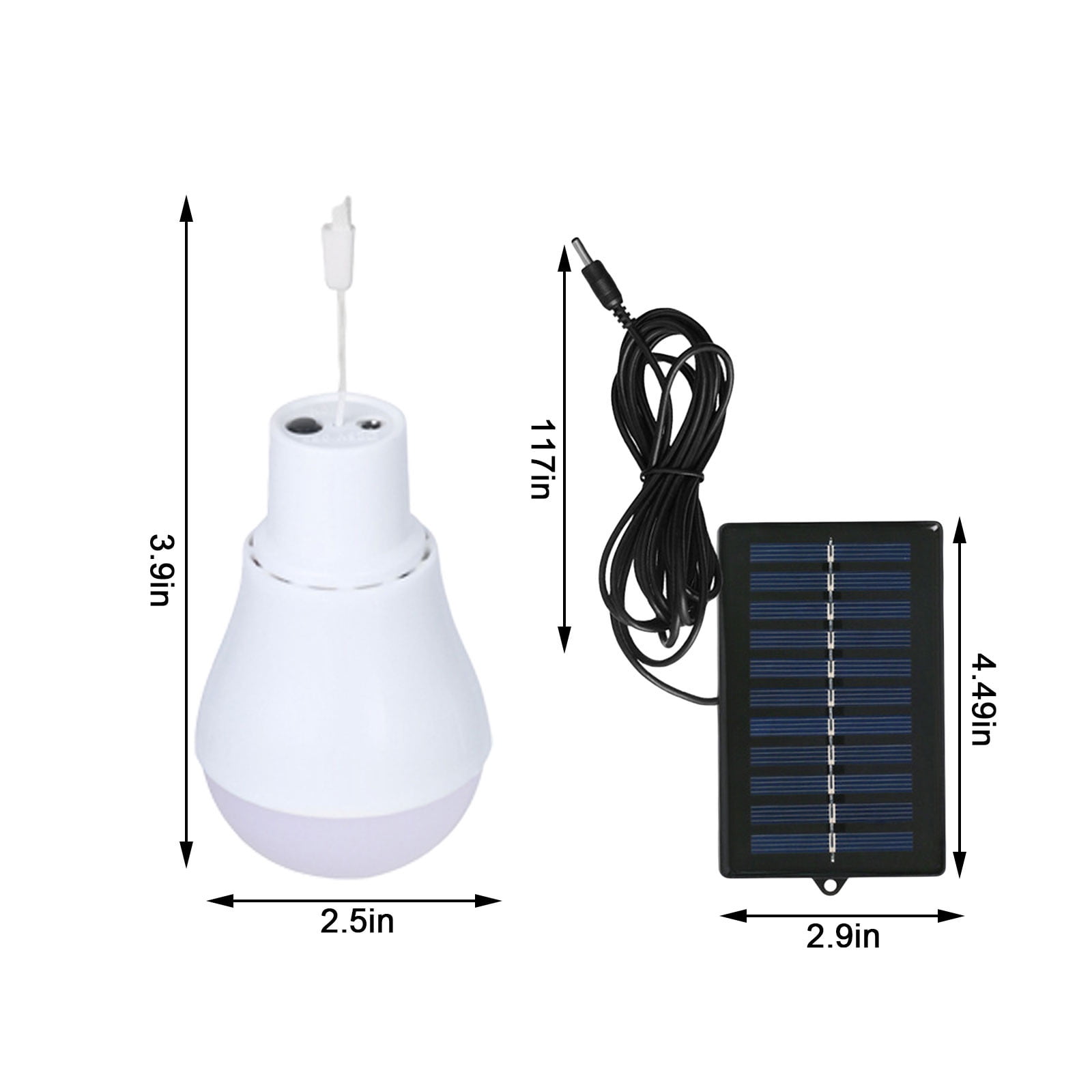 Clearance! Led Lights,Monocrystalline Solar LED Bulb Light Portable USB Rechargeable Light Indoor And Outdoor Hiking Camping Tent Fishing Lighting(With Lanyard) Clearance