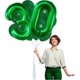 thumbnail image 4 of Globo número 0 verde de 40" para decoración de fiesta Yeodong, 4 of 7
