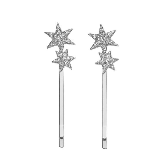 LOLIPPYY 2-Pack Hair Pins with Rhinestones, Decorative Bobby Pins for Women and Girls Fashion Accessories