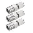 thumbnail image 1 of Conector de tubo de compresión, 1/4 NPT macho x 肖3mm(1/8")" Diámetro exterior del tubo con doble férula 3pcs, 1 of 3